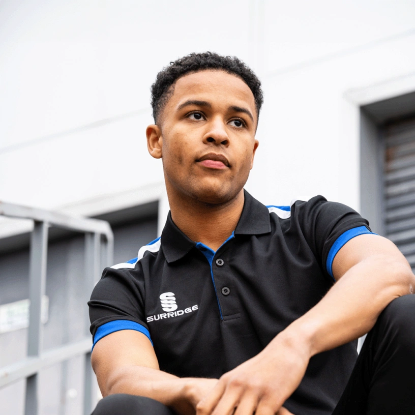Blade Polo Shirt : Navy / Royal / White