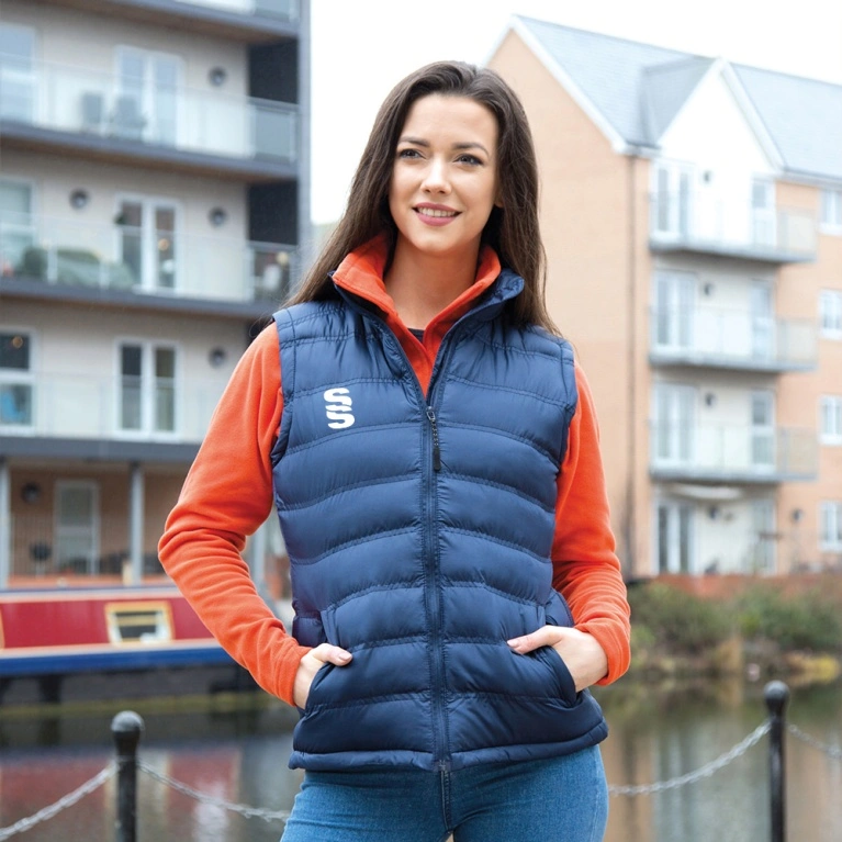 Women's Padded Gilet : Navy