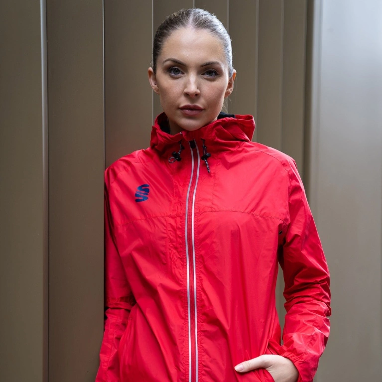 Dual Full Zip Training Jacket : Red