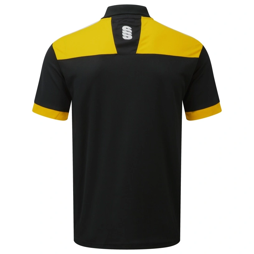 Blade Polo Shirt : Black/Amber/White