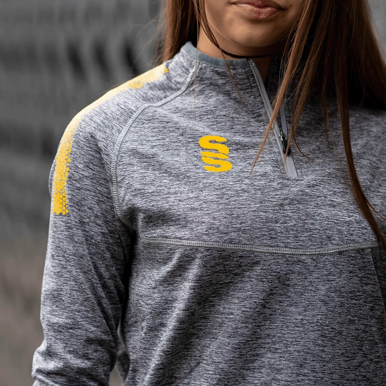 1/4 Zip Dual Performance Top :  Marl