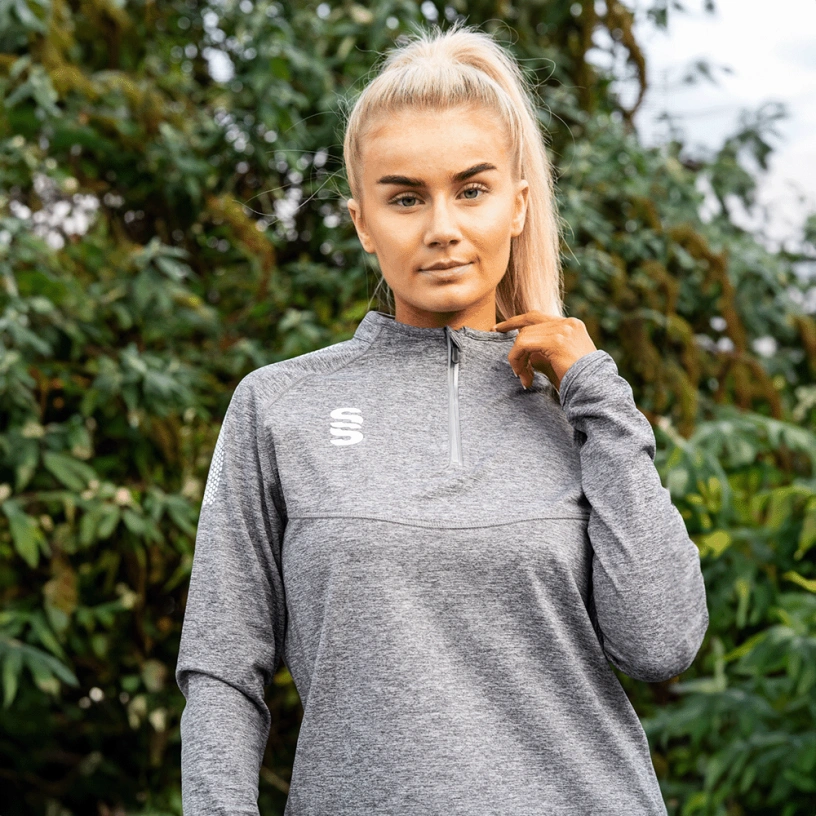 1/4 Zip Dual Performance Top :  Marl