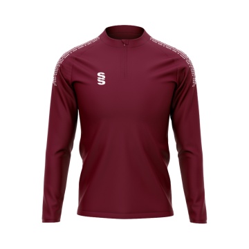 Elite 1/4 Zip Performance Top - Mens - Maroon
