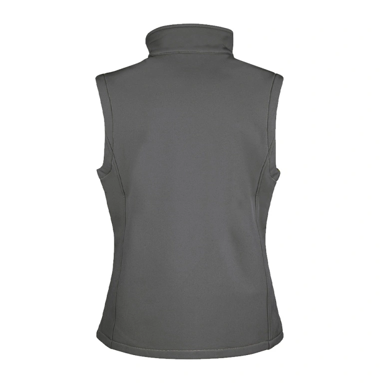 Core Printable Softshell Gilet Female: Charcoal